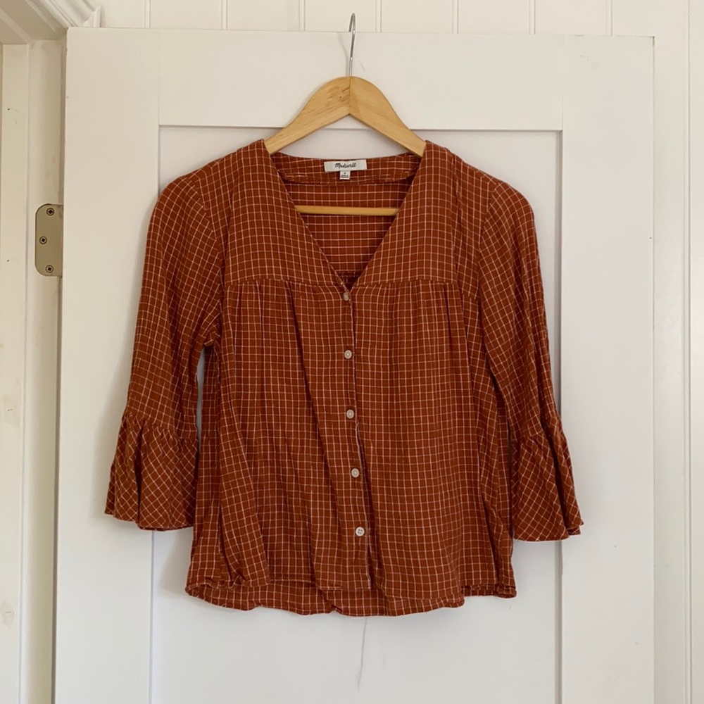 Madewell Orange Top